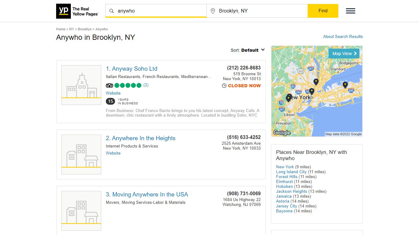 Anywho in Brooklyn, NY with Reviews - YP.com